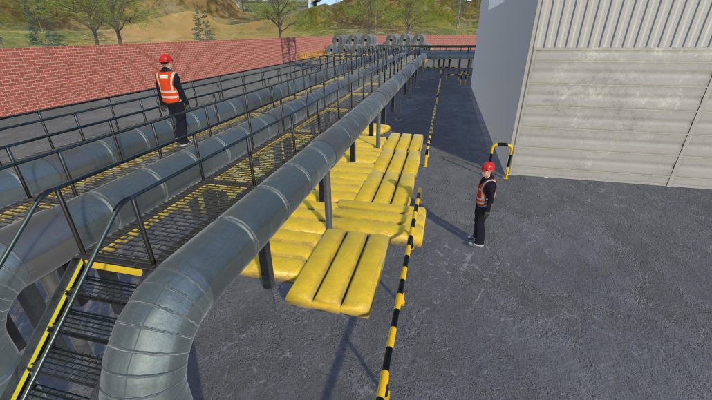 Safety in elevated work environments with vr trainings