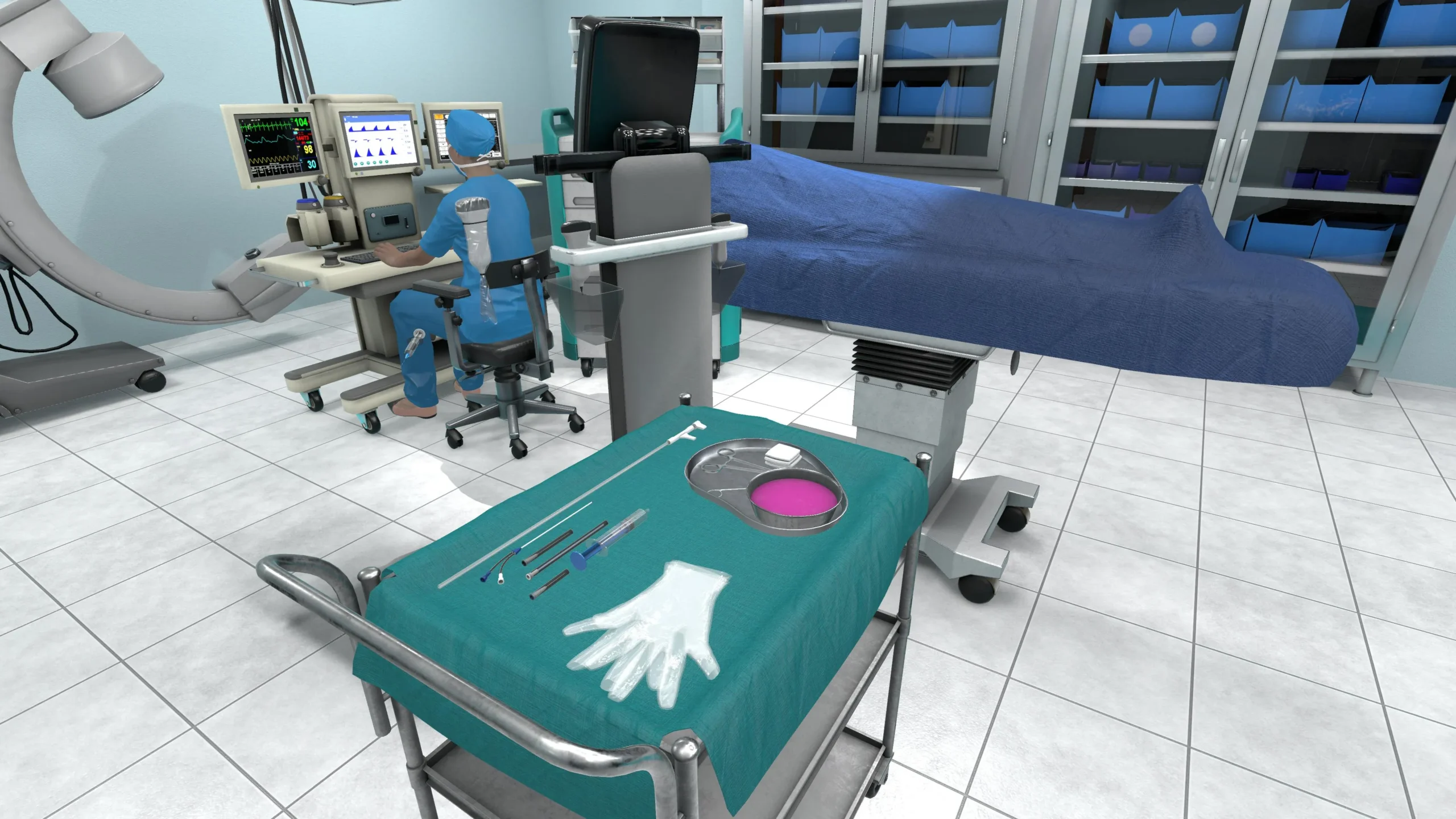 Surgical Catheterization Procedure VR Training